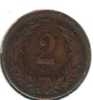 HUNGARY 2 FILLER WREATH  FRONT  CROWN  BACK DATED 1895  KM481 VF READ DESCRIPTION CAREFULLY !!! - Hungría