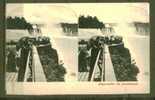 CPA Allemande Stéréo NIAGARAFALLE Am Aussichtspunkt - Stereoscope Cards