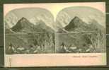 CPA Allemande Stéréo SCHWEIZ Monch U Jungfrau - Stereoscope Cards