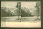 CPA Allemande Stéréo TYROL Am Durrensee - Stereoscope Cards