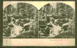 CPA Allemande Stéréo USA Wasserfall In Colorado - Stereoscope Cards