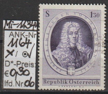 1963 - ÖSTERREICH - SM "300. Geburtstag Prinz Eugens V. Savoyen" S 1,50 Violett - O Gestempelt - S.Scan (1164o 06   At) - Gebraucht