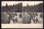 CPA  ANCIENNE STÉRÉOSCOPIQUE- FRANCE- AUTOUR DU LAC-  TRES BELLE ANIMATION- ATTELAGES - Stereoscope Cards