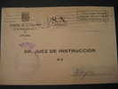 VITORIA Alava 1973 A Noya Coruña Juzgado Instruccion 1 Justicia Justice Franquicia Postage Paid Sobre Cover Lettre - Portofreiheit