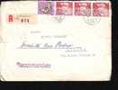 D103 Helvetia Raccomandata Registered Lugano-milano 1953 - Lettres & Documents