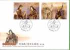 FDC Taiwan 2008 Taiwanese Puppet Stamps - Scholar Knight Book Fencing Doctor Medicine Famous - FDC