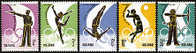 China 1980 J62 Olympic Stamps Sport Shooting Diving Volleyball Archery Gymnastics - Boogschieten