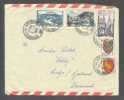 France ISSAMBRES - Val - D'Esquieres Val 1955 Mult. Franked Cover To "Sølvhøj" Liseleje Danemark - Sonstige & Ohne Zuordnung