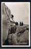 RB 588 - Real Photo Postcard - Ascension Du Mt Blanc France - Passage D'une Crevasse - Climbimg Mountaineering Theme - Alpinisme