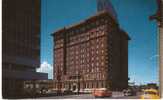 Hotel Newhouse, Salt Lake City Utah UT, US Autos Taxi With Chevron Advertisement, On C1950s Vintage Postcard, Lodging - Salt Lake City