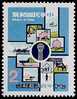 1981 Information Week Stamp Helicopter Computer Truck Ship Bus IT - Trucks