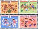 2001 Children Folk Rhymes Stamps Ball Vat Aboriginal Pangolin Animal Teapot Cat Bird Dance - Baile