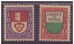 ⭐ Suisse - YT N° 174 Et 175 ** - Neuf Sans Charnière - 1919 ⭐ - Unused Stamps