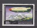 Mongolie YT PA 87 Obl : Dirigeable - Zeppelins