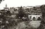 CPSM CHATEAUPONSAC (Haute Vienne) - Vue Générale Et Le Pont Romain - Chateauponsac