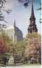 THE JOHN HANCOCK BUILDING AND THE ARLINGTON STREET CHURCH....IN BOSTON..... - Boston