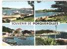 Delcampe - 83 PORQUEROLLES * Souvenir * Belle Carte Multi Vues , Cachet De 1962 - Porquerolles
