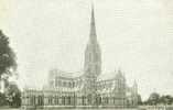Britain United Kingdom Salisbury Cathedral, From N.W Early 1900s Postcard [P1470] - Salisbury