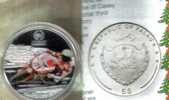 PALAU $5  DOLLARS MOTOR RACING COLOURED FRONT EMBLEM BACK 2009 SILVER PROOF READ DESCRIPTION CAREFULLY!! - Palau