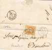 Carta Entera MADRID  1860 A Barcelona. Rueda Carreta Num 1 - Covers & Documents