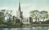 Britain United Kingdom Holy Trinity Church, Stratford-on-avon Early 1900s Postcard [P1477] - Stratford Upon Avon