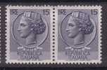 ITALIA REPUBBLICA 1955 TURRITA SIRACUSANA MACCHINETTE SAS. 767/III** MNH ALTA QUALITA' - Variedades Y Curiosidades