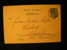 CP Entier Postal De COLMAR 1891 - Andere & Zonder Classificatie