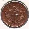 Schweiz Suisse: 1 Rappen / Centime 1912  (Bronze O 16mm, 1.5 G)  Unz-. / Unc.  Originalpatina - 1 Rappen