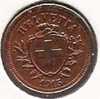 Schweiz Suisse: 1 Rappen / Centime 1915   (Bronze O 16mm, 1.5 G)  Unz / Unc. Originalpatina - 1 Rappen