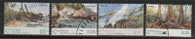 Paysages De L´ile.  4 T-p Oblit.  Yv.# 392/95.  Cote 11.00 € - Christmas Island