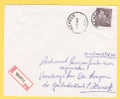 848A Op Aangetekende Brief Met Cirkelstempel TREMELO - 1936-1951 Poortman