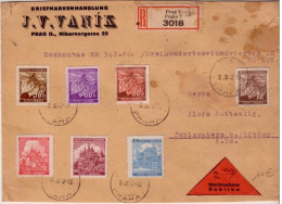 BOHEME MORAVIE - LETTRE RECOMMANDEE CONTRE REMBOURSEMENT - 1942 - PRAGUE - Lettres & Documents