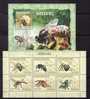 MOZAMBIQUE 2007 HONEYBEES 2 X MS MNH - Bienen