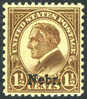 US #670 Mint Hinged 1-1/2c Harding Nebr. Overprint From 1929 - Nuevos