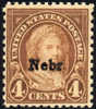 US #673 Mint Hinged 4c Martha Washington Nebr. Overprint From 1929 - Neufs