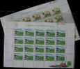 1993 Vegetable Stamps Sheets Microscope Tomato Eggplant Onion Farm Hot Pepper Fruit - Légumes