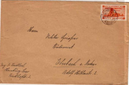 LETTRE De 1935 - Timbres Du Plébiscite (Volksabstimmung)  - HOMBURG - Storia Postale