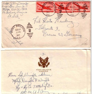 LETTRE D'un  MILITAIRE De FORT BELVOIR - 1947 Pour Une Amie En Allemagne - Lien à La Guerre 39/45 - Postal History