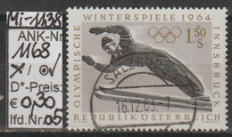 1963 - ÖSTERREICH - SM A.Satz  "IX. Olymp. Winterspiele; Innsbruck" S 1,50 Mehrf. - O  Gestempelt - S.Scan (1168o 05 At) - Used Stamps