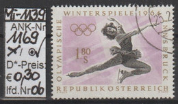 1963 - ÖSTERREICH - SM A.Satz  "IX. Olymp. Winterspiele; Innsbruck" S 1,80 Mehrf. - O  Gestempelt - S.Scan (1169o 06 At) - Usati