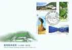 FDC 2006 Taiwan Scenery Stamps Park Geology Lake Waterfall Falls Landscape Gorge Rock - Eilanden