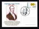 AUGUSTIN LOUIS CAUCHY FRENCH MATHEMATICIAN POSTCARD 2007 OF CLUJ-NAPOCA - Física