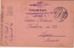 GUERRE 14/18 : CARTE MILITAIRE "TABORI POSTAHIVATAL N°92" - 1916 - Storia Postale