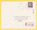 848A Op Aangetekende Brief Met Cirkelstempel MEERHOUT - 1936-51 Poortman