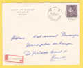 848A Op Aangetekende Brief Met Cirkelstempel HOUTHALEN 1 - 1936-1951 Poortman