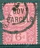 1887 6 Cent Queen Victiria Government Parcels Overprint #O34 - Service