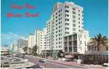 Hotel Row, Miami Beach FL, Art Deco Architecture, Autos, On C1960s/70s Vintage Postcard - Miami Beach