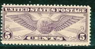1930 5 Cent Air Mail Issue #C12 - 1a. 1918-1940 Usati
