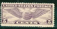 1930 5 Cent Air Mail Issue #C12 - 1a. 1918-1940 Oblitérés