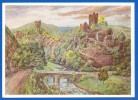 Deutschland; Manderscheid Eifel; Ober Und Niederburg; Aquarell Von Hambüchen - Manderscheid